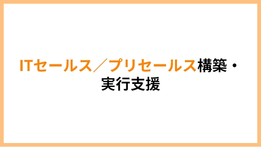 ITセールス／プリセールス構築・実行支援